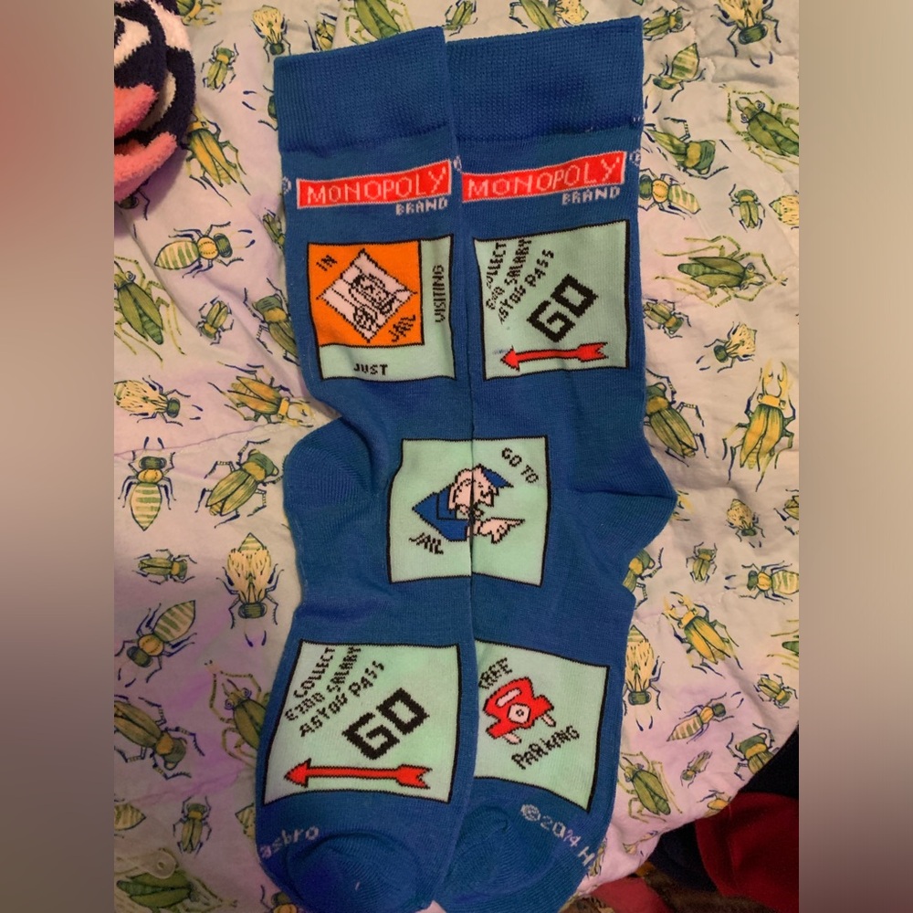 Monopoly unisex socks size 9 to 12